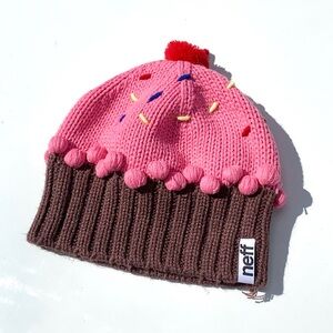 Neff Pink and Brown Cupcake Beanie Child Size (Not For Grownups)
